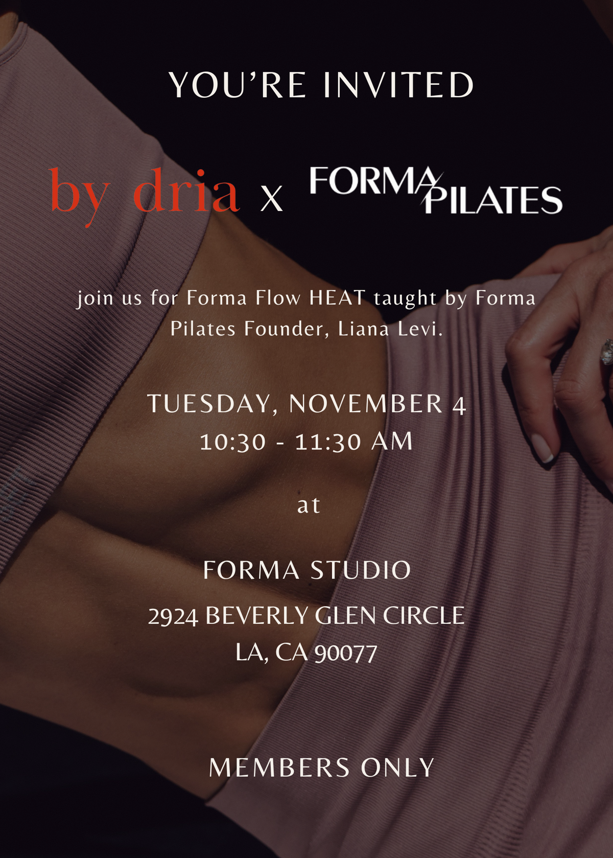 INVITE: by dria x Forma Flow HEAT in LA