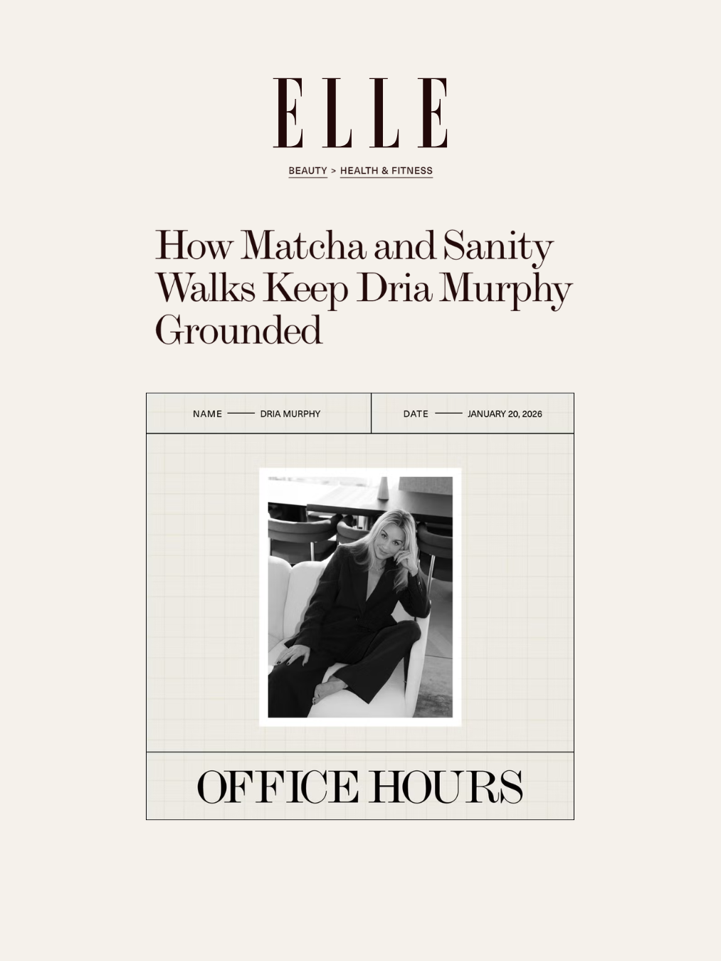 what I shared on my ELLE feature (and why)