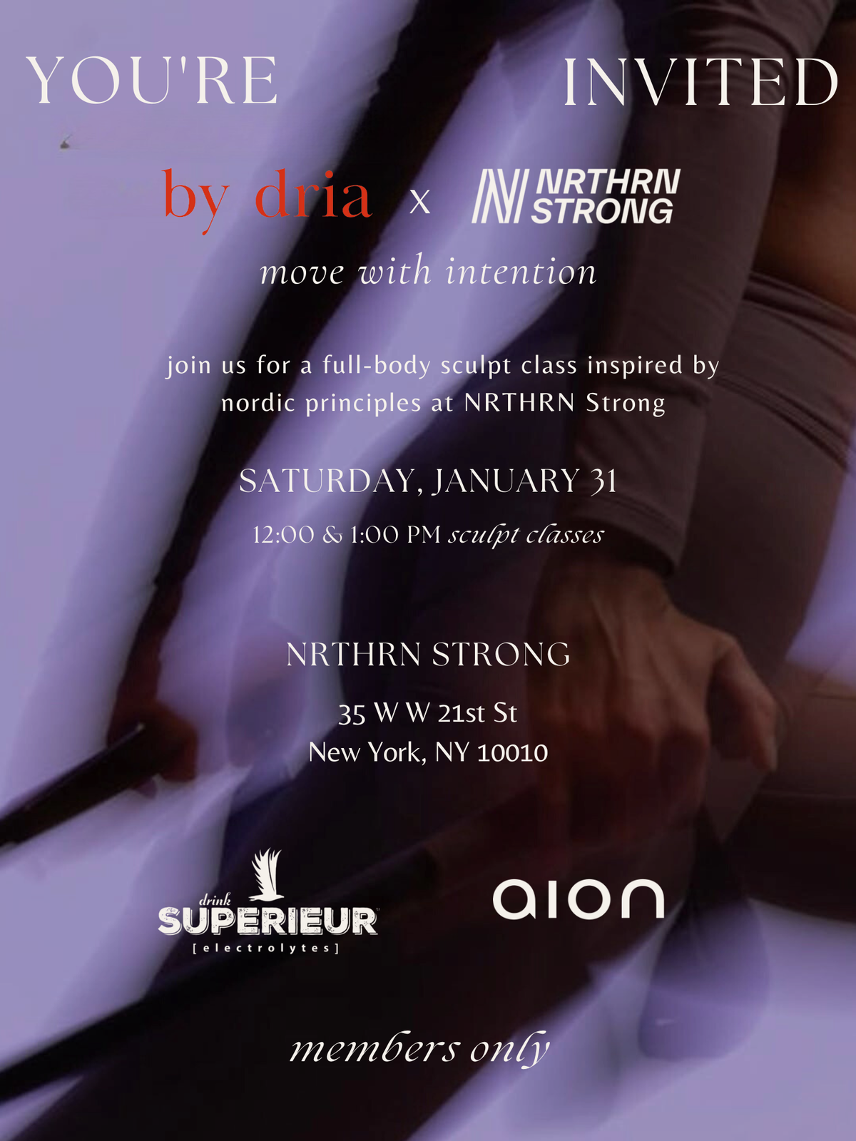 INVITE: by dria x NRTHRN STRONG