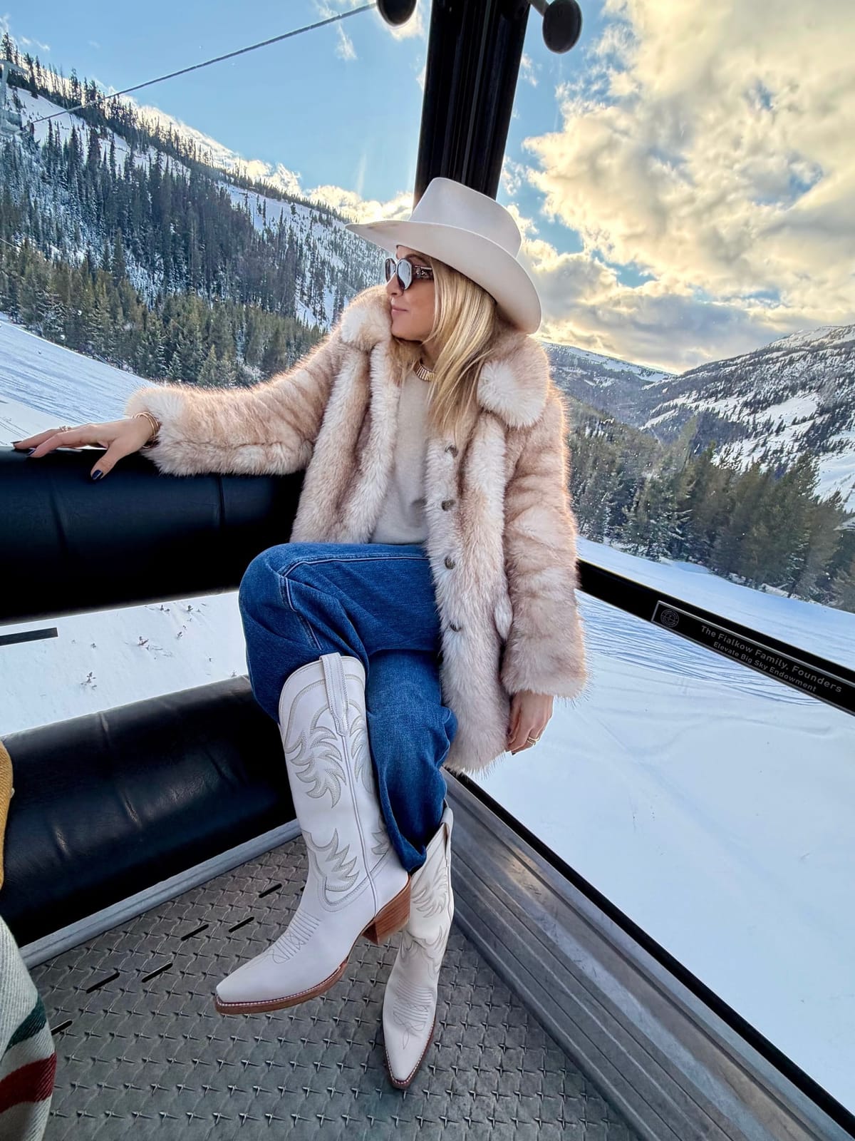 yellowstone club, snowmobiling, & a good cowboy hat