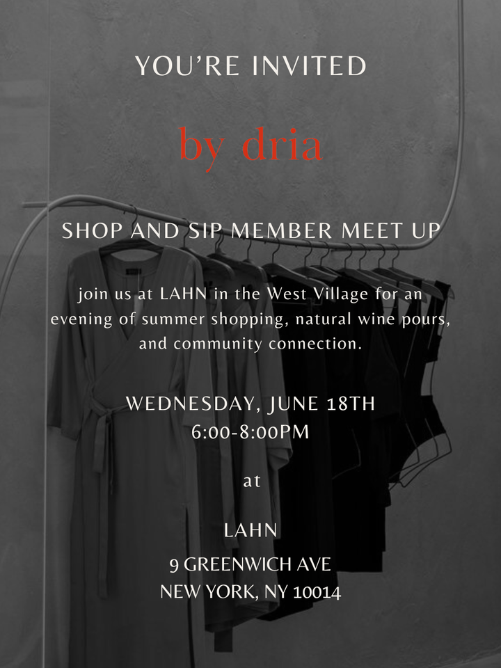 INVITE: shop and sip member meet up