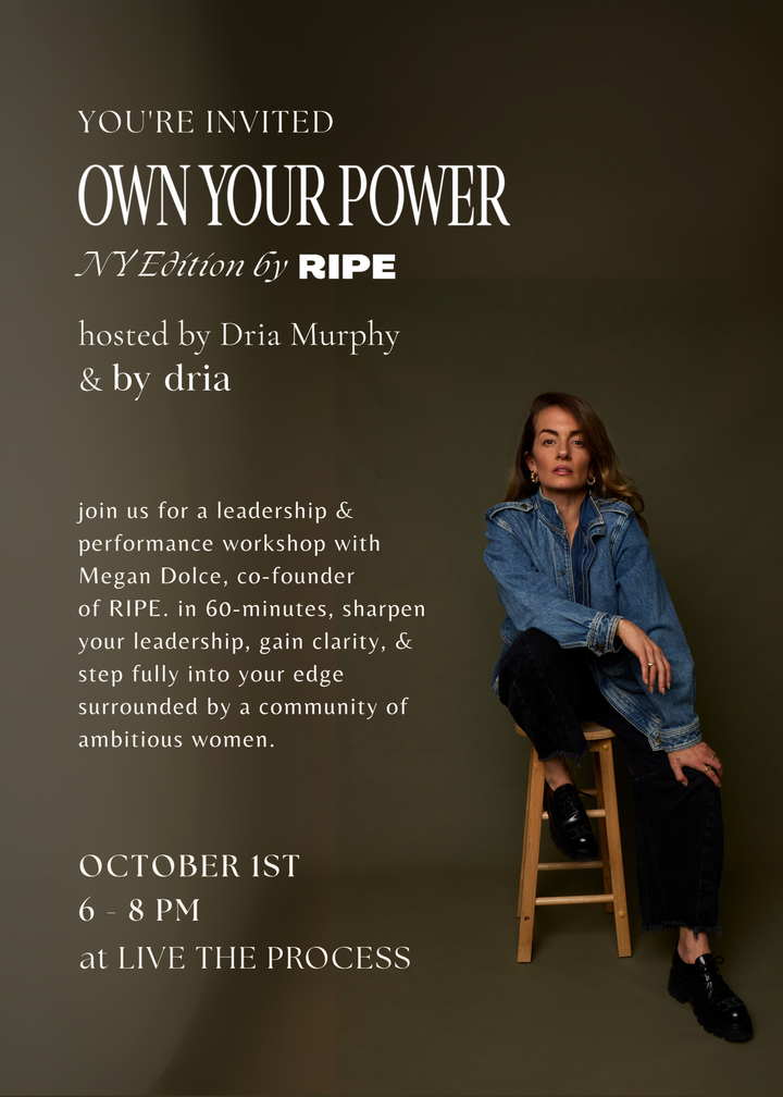 OWN YOUR POWER workshop by RIPE in NY
