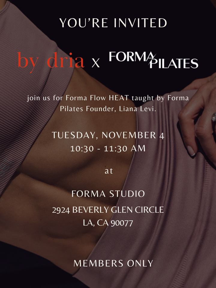 by dria x Forma Flow HEAT in LA