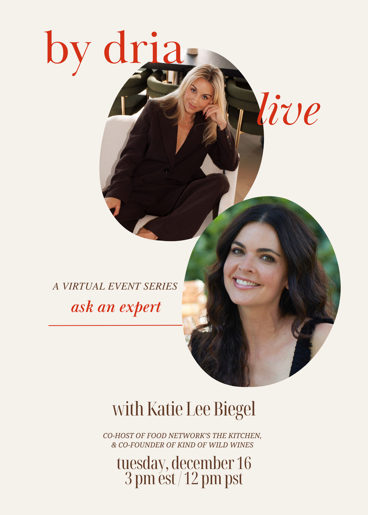 INVITE: by dria live with Katie Lee Biegel